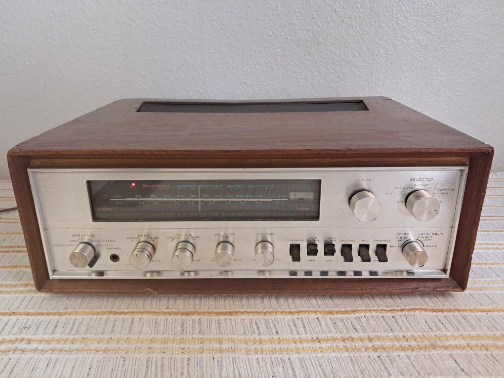 Pioneer SX-1000TW Stereo Receiver Wood Silver Vintage 70s Japan