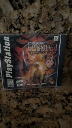 LucasArts Star Wars Episode I: The Phantom Menace game for the Sony PlayStation 1, $12