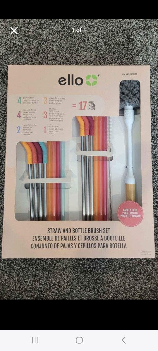 Straw Set With Brushes