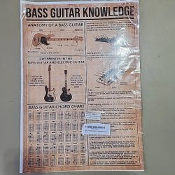Bass Guitar Knowledge Poster 
