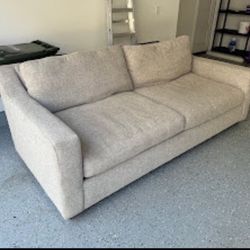 Coffee Table - White brushed wood 
