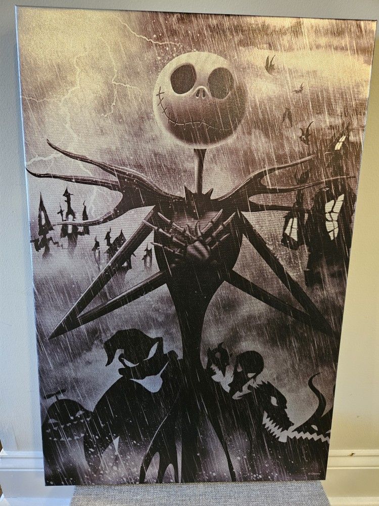 Nightmare Before Christmas Canvas