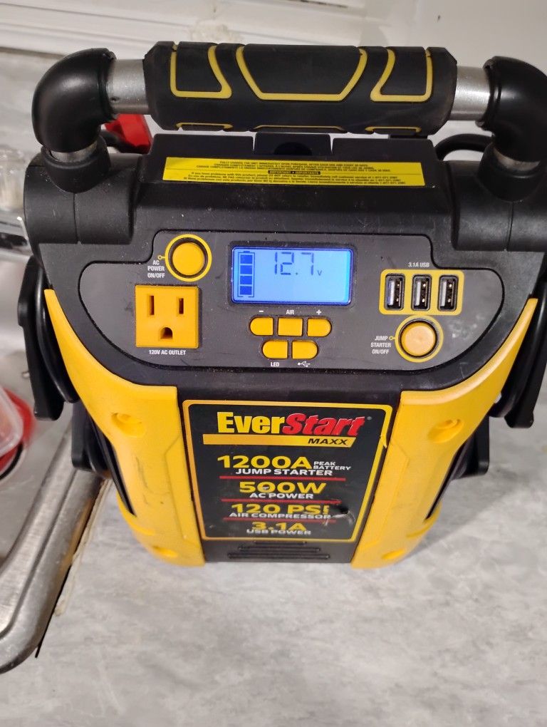 Ever Start Max Jump Starter With Air Compressor
