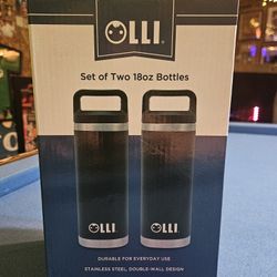 Olli 2 18 Oz  Bottles Holds Cold Or Hot Liquid 