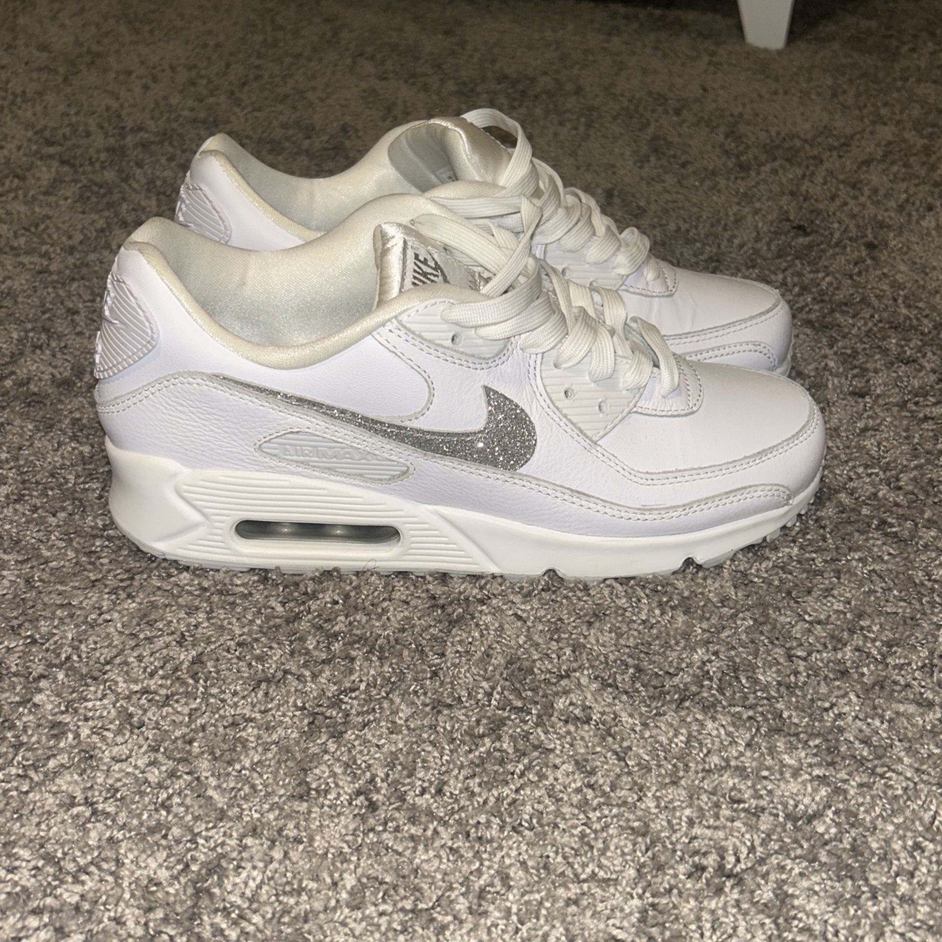 Nike Air Max 90 Glitzer Nike Air Max 90 SE Womens Glitter Swoosh