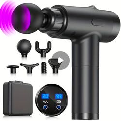 New, Portable Fascia Gun, 1800mAh Battery, 6 Attachments,20 Speeds, Multiple Intensity,low noise