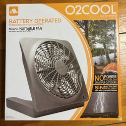 10 Inch Battery Operated Portable Fan 
