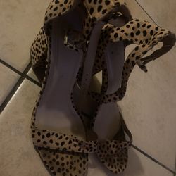 Cheetah Print Heels Size 9
