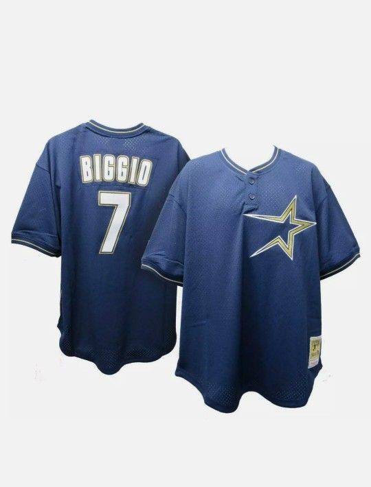 Craig Biggio #7 Houston Astros Mitchell Ness BP Jersey