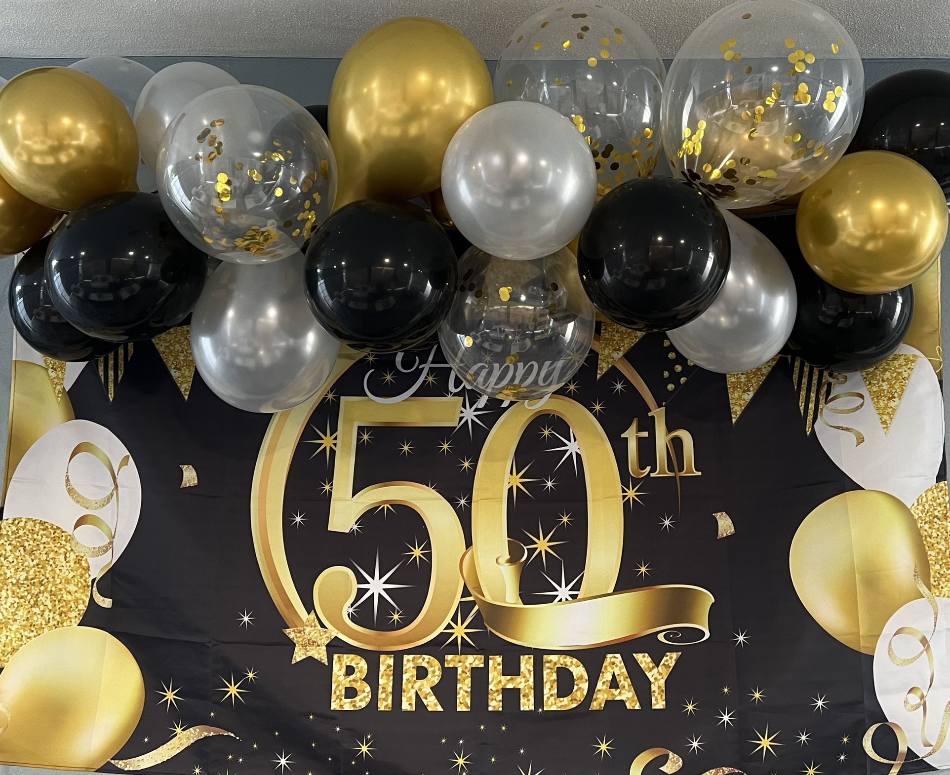 50th Birthday  Back Drop