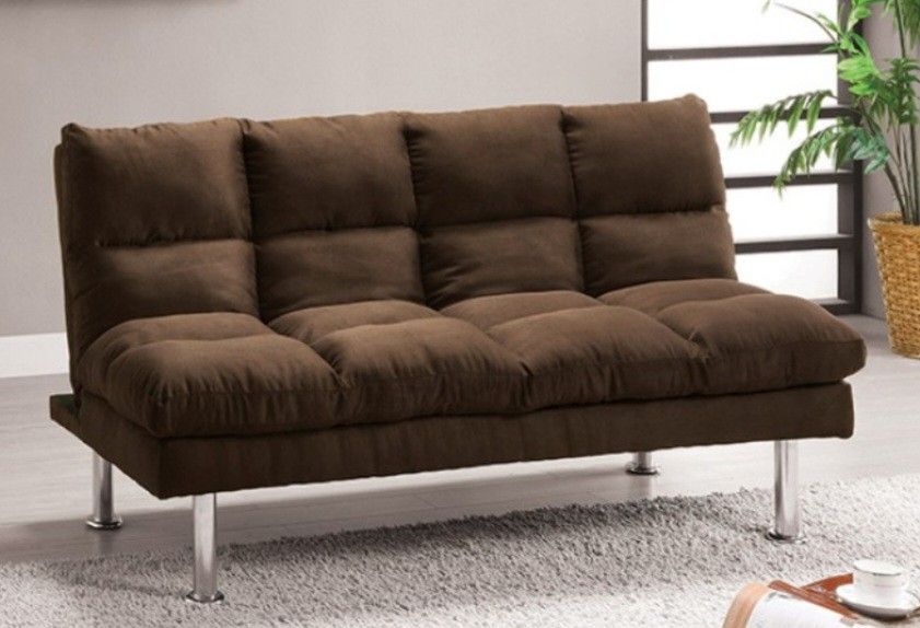 Brand New Brown Futon Sofa Sleeper 