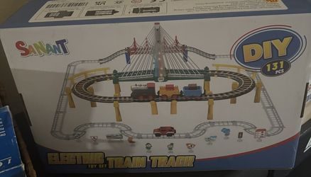 Sanant 2-in-1 DIY Electric Train Track Toy Set