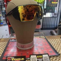 BOMBER BUZZ-JOHNNY Black Frame w/ Red Mirror Lens Safety Glasses