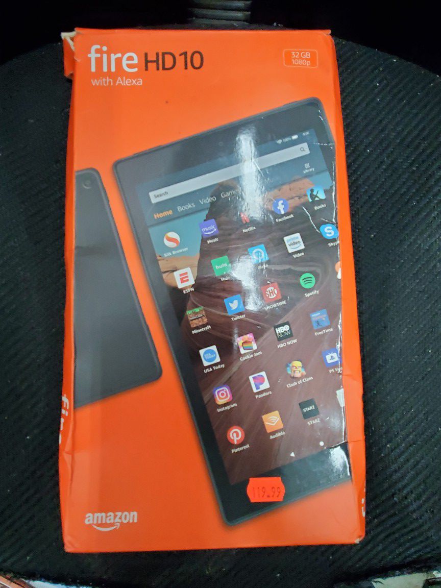 MINT Amazon Fire HD 10 (9th Generation), WiFi, 32GB, Black Tablet