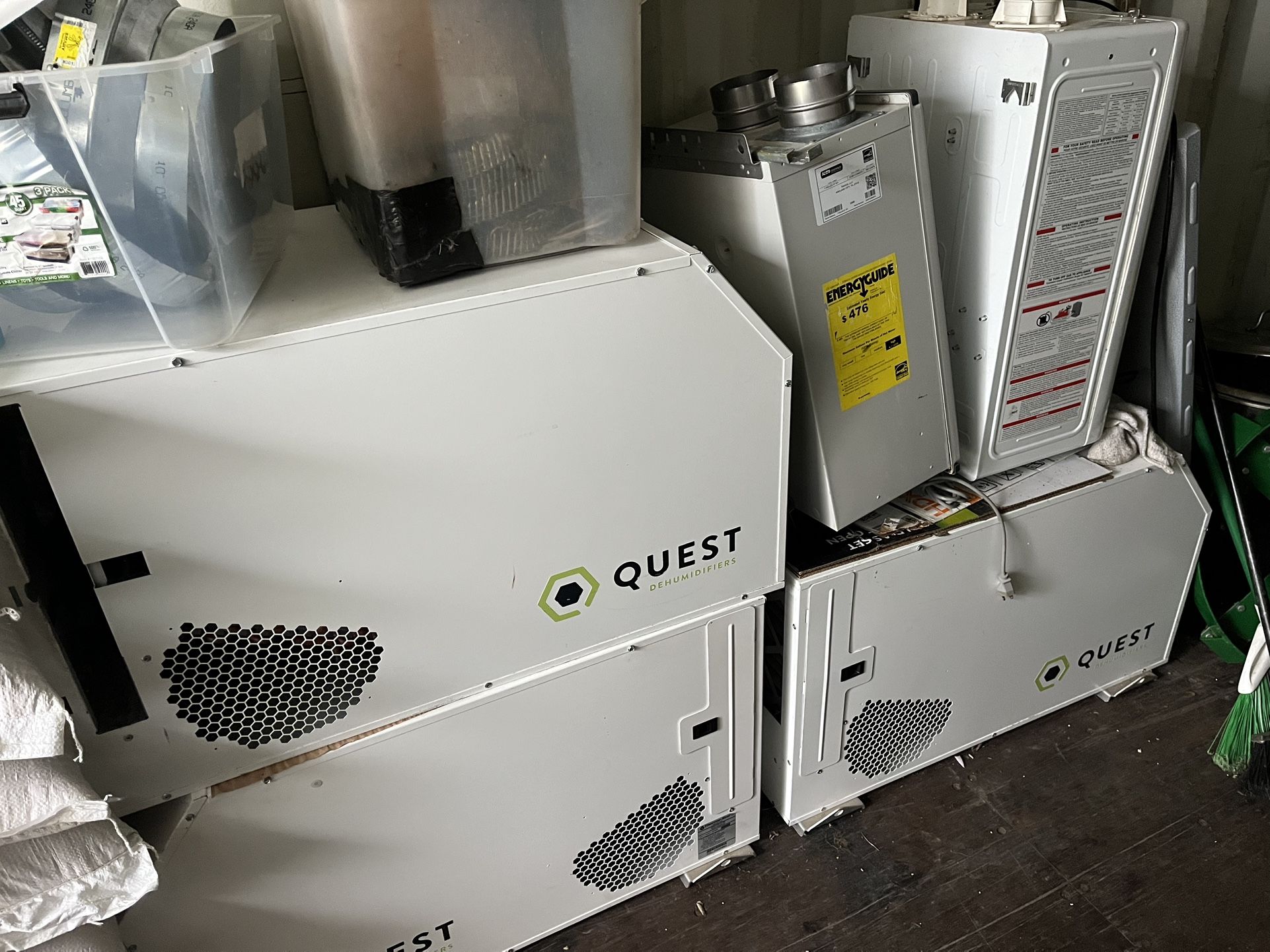 Industrial Dehumidifiers (x3) And One For Parts