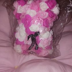Mini Small Valentines Rose Bear