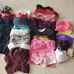 47 pieces womens clothes blouses tops pants nightys shorts size M  $1 each Or All $20