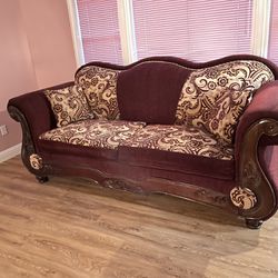 Sofa Set (burgundy)