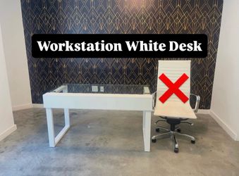 Workstation White Desk (1 Available) Accepting Best Offers!