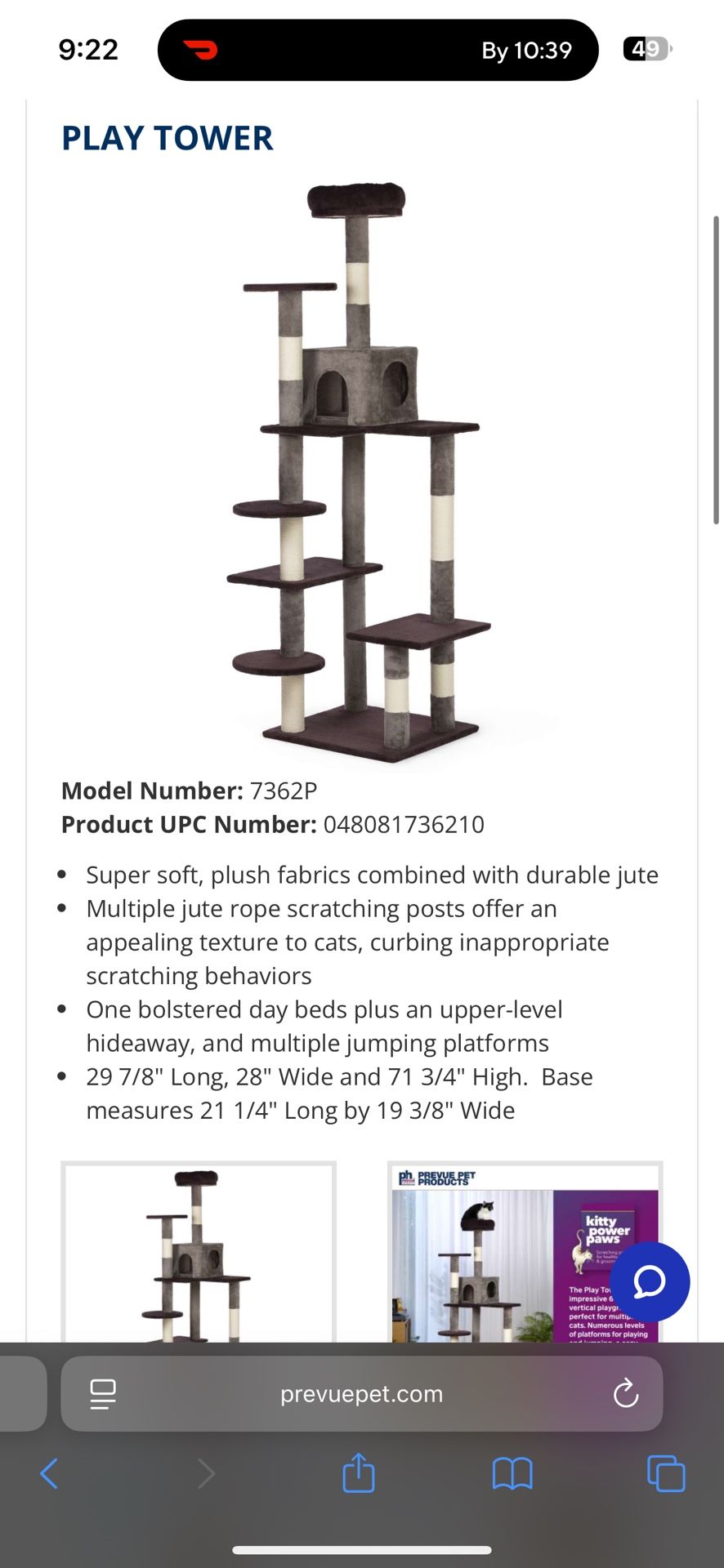 Unopened Brand New Cat Tower