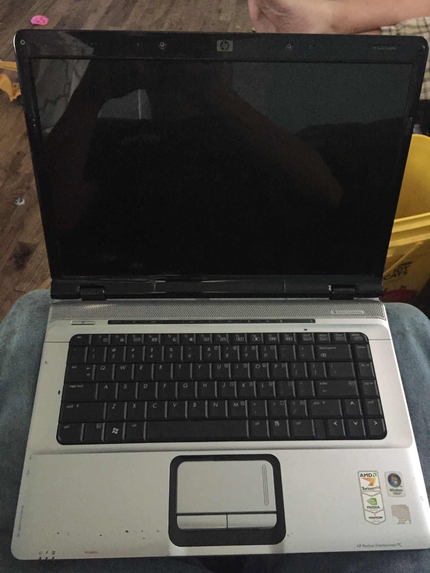Hp laptop computer . HP dv6000 will not turn on