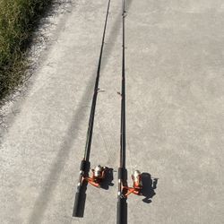2 South Bend NGAGE Rod And Reel Fishing Poles