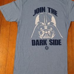 Star Wars Join The Dark Side Men's Size Large Blue Darth Vader