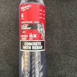 Milwaukee 4-Cutter SDS-PLUS Carbide Hammer Drill Bit Set (6-Piece)