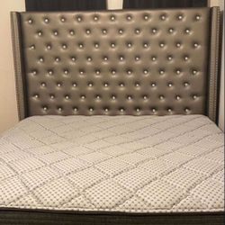 King Size Upholstered Bed