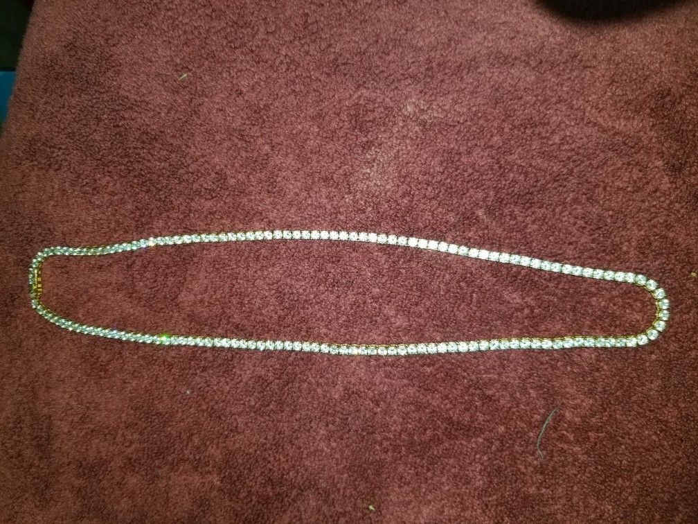 $$*BLING*$$GOLD TENNIS CHAIN