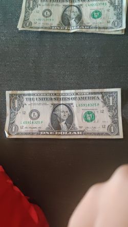 Almost complete ladder serial number $1 bill