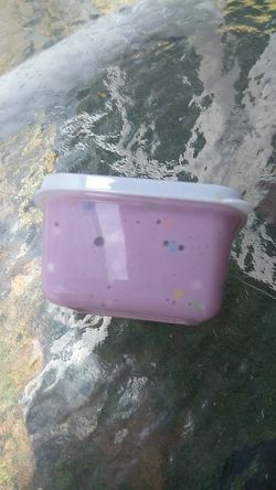 Pink floam slime+container