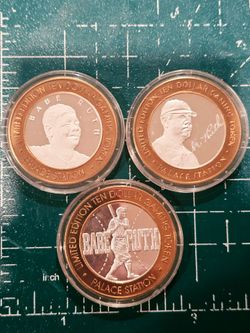 Babe Ruth Palace Station $10 Gaming Tokens (lot of 3)