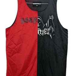 NEW Men's Been Trill BEENTRILL Red Black Basketball Jersey Grim Reaper
Size M 
