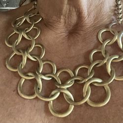 Gold Intertwing  Necklace 16-18 Adjustable 
