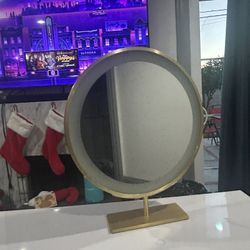 WHITE AND GOLD VANITY 