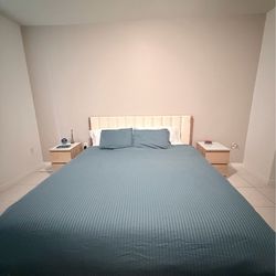 Bedroom Furniture, set of 4 (IKEA) Oak Effect