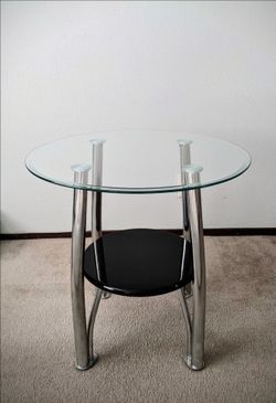 Modern glass side table