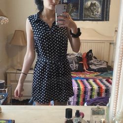Black & White Heart Pattern Dress