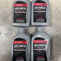 4 Quarts Brand New OEM Honda Acura ATF Type 3.1 Transmission Fluid 08(contact info removed)
