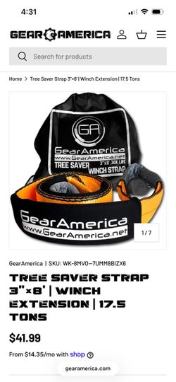Gear America winch strap