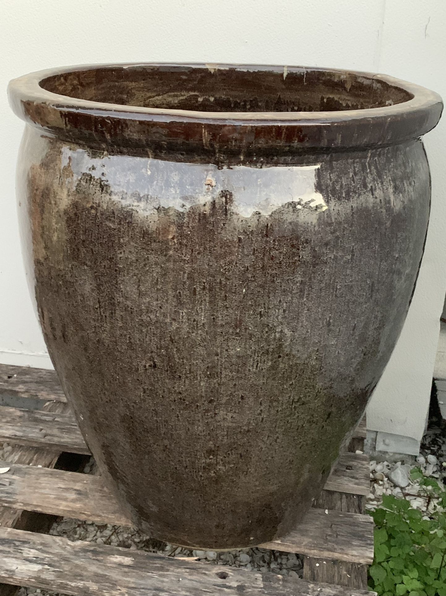 Big Glazed Ceramic Pot 