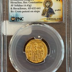 Byzantine Gold Solidus (Heraclius Era) – Authentic Ancient Gold