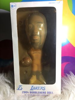 Rare Los Angeles Lakers 2004 Karl Malone Bobble Head In Box!