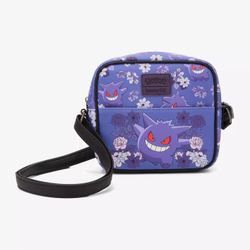 Loungefly Pokémon Gengar Floral Crossbody Bag