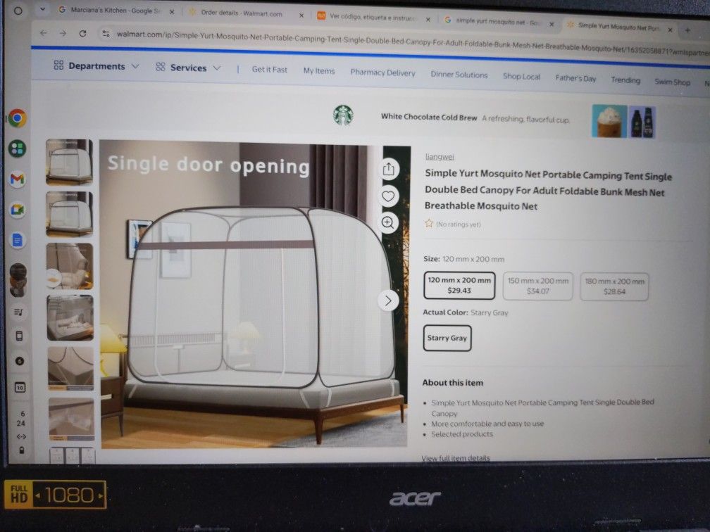Mosquito Net Canopy rand New. Zero Holes Or Damage.