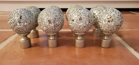 Sparkly Curtain Rod Decorative Bulbs