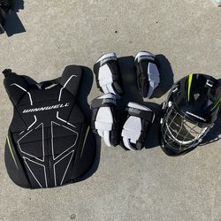 Street Hockey Helmet, Gloves, Chest Pad - Youth