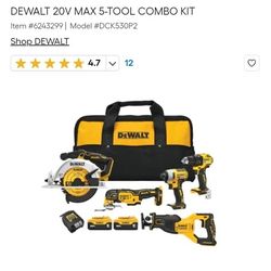 DeWalt 20v Max 5 Combo Kit