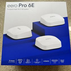 Eero Pro 6E WiFi Mesh Routers Set Of 3